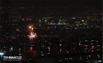 نورافشانی جشن پیروزی انقلاب اسلامی‌ در برج میلاد 12