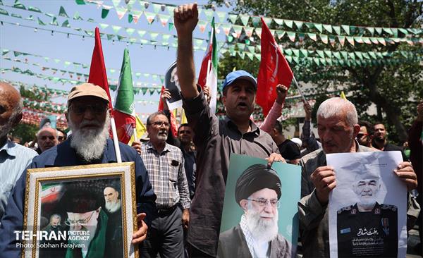 راهپیمایی مردمی علیه تهاجم رژیم صهیونیستی به ایران 29