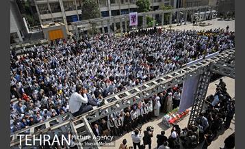 مراسم تشییع پیکر شهید آتش نشان علی قانع 42