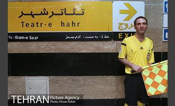 پرفورمنس آموزش فرهنگسازی قوانین مترو به مناسبت جام جهانی 27