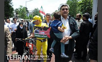 حضور شهردار تهران در راهپیمایی روز قدس 17