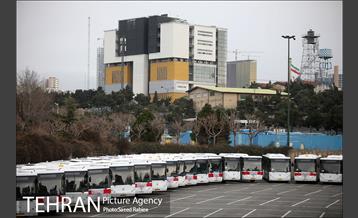 آیین بهره برداری از ۱۱۰ دستگاه اتوبوس و مینی بوس ناوگان حمل و نقل عمومی تهران 8