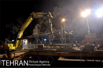 امداد رسانی شبانه در حادثه پلاسکو 29