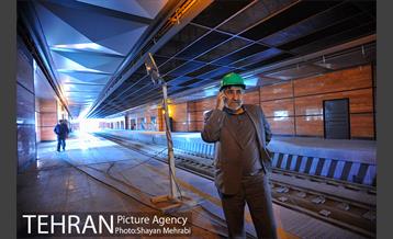 بازدید هابیل درویش از مراحل ساخت مترو فرودگاه امام خمینی (ره) 12