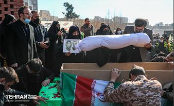 مراسم تشییع پیکر دو شهید گمنام دفاع مقدس در منطقه 11