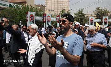 تجمع ضد اسرائیلی در میدان فلسطین 1