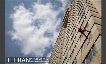 مانور عملیات آتش نشانی در شمال تهران 7