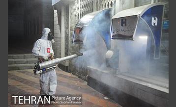 ضدعفونی معابر توسط سازمان آتش نشانی  15