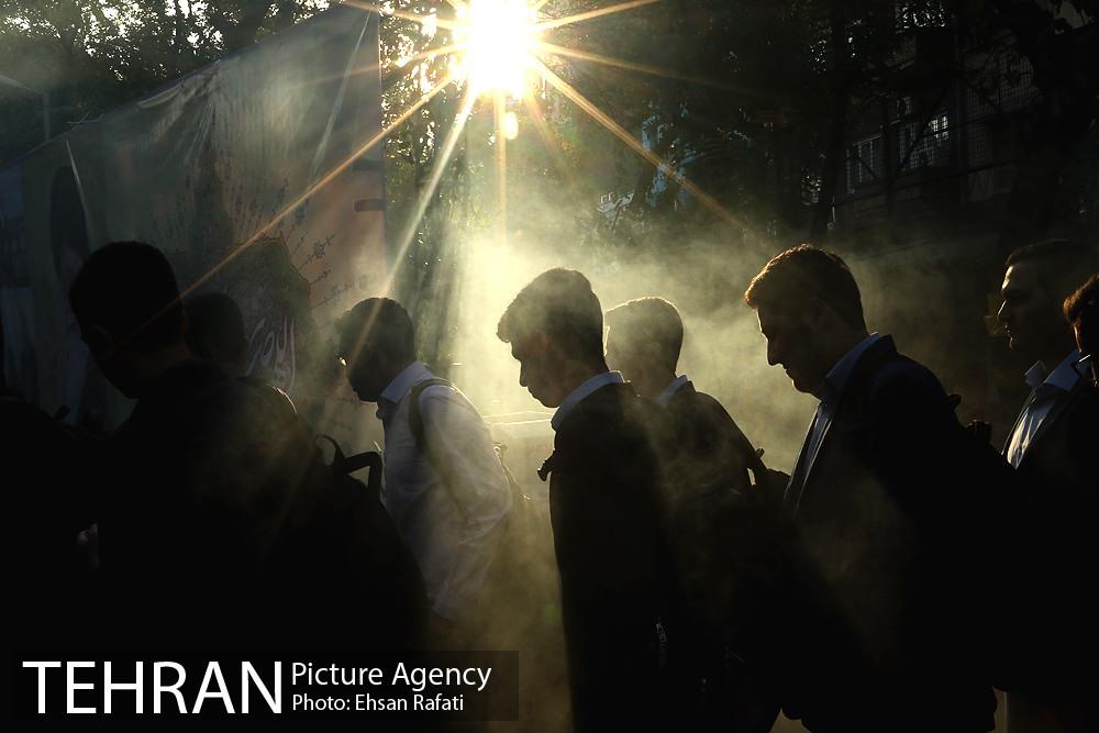 شهردار تهران در آیین نواختن زنگ سال تحصیلی جدید در دبیرستان ماندگار البرز 1