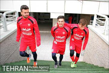 تمرین تیم فوتبال پرسپولیس تهران