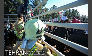 تشییع شهدای آتش نشان  در بهشت زهرا(س) -4 9