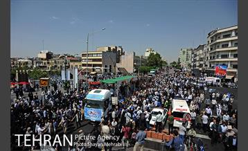 مراسم تشییع پیکرهای مطهر ۱۵۰ شهید تازه‌ تفحص‌ شده دفاع مقدس 23