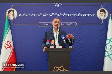 آیین بهره‌برداری از طرح نوسازی حمل و نقل عمومی تهران 12