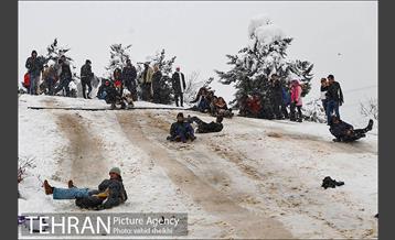 تفریحات برفی مردم پایتخت 4