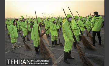 مانور عملیات برف روبی شهرداری منطقه 19