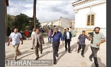 بازدید شهردار تهران از پروژه مرمت خانه اتحادیه در لاله زار 2