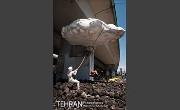 استراحت ظهرگاهی تاکسیرانان زیر پُل سیدخندان 2