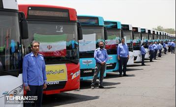 رونمایی از ۱۰۰ دستگاه اتوبوس ناوگان حمل و نقل عمومی شهر تهران 42