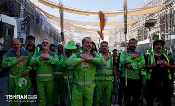 دسته عزاداری پاکبانان شهر تهران در کربلا 3