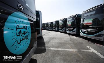 آیین بهره‌برداری از ۲۰۱ دستگاه اتوبوس برقی 57