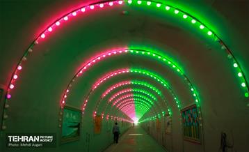 افتتاح بزرگترین تونل نقش و نور کشور در بوستان نهج‌البلاغه 19