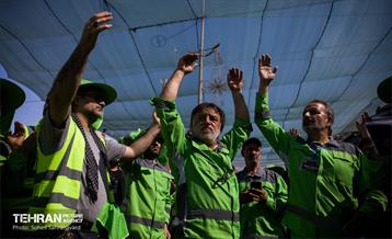 دسته عزاداری پاکبانان شهر تهران در کربلا 12