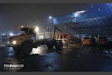 عملیات برف‌روبی در پایتخت 10