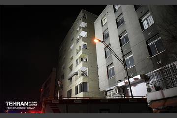 آتش سوزی در خیابان بهار تهران 45