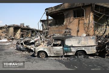 بازار آهن شآداباد پس از آتش سوزی 22