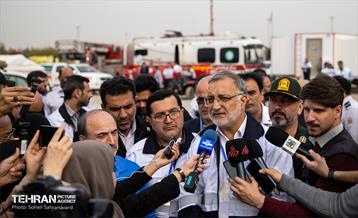 بازدید شهردار تهران از مانور تمرین اسکان اضطراری 2