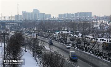 تهران برفی از نمای برج میلاد 22