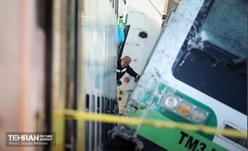 برخورد دو قطار متروی کرج - تهران 21