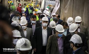 بازدید شهردار تهران از کارگاه ساخت ایستگاه متروی حرم عبدالعظیم 24