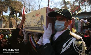 تشییع دو شهید گمنام در منطقه 15