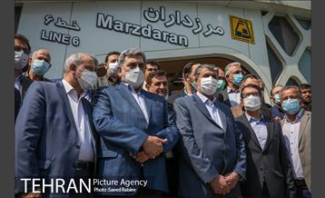 مراسم بهره برداری از ایستگاه های مترو اقدسیه و مرزداران 45