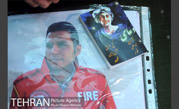 تشییع شهدای آتش نشان در شبستان مصلی 13