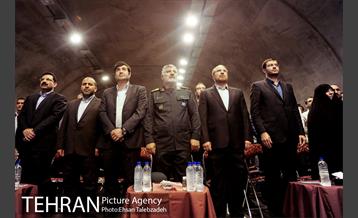 آیین بهره برداری از پروژه های امتداد بزرگراه شهید حکیم و تونل شهدای غزه 3