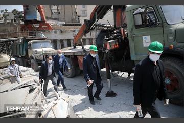 بازدید اعضای کمسیون حمل و نقل شورای اسلامی شهر از ایستگاه تقاطعی مترو توحید 47