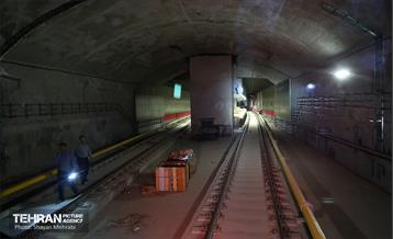 تست گرم بخش شمالی خط ۶ مترو تهران 14