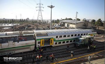 برخورد دو قطار متروی کرج - تهران 12