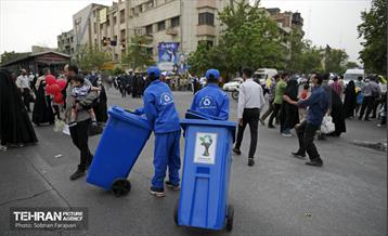 خدمات شهرداری تهران در پایان روز قدس 1