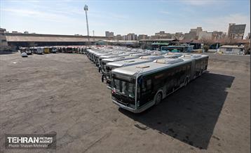 ورود اتوبوس‌های دوکابین جدید به تهران 20