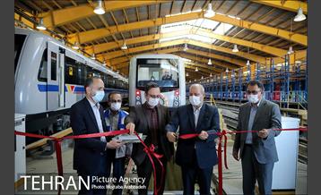 مراسم بهره برداری از 2 رام قطار جدید مترو 20