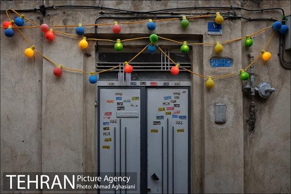 آذین بندی محله عودلاجان برای جشن نیمه شعبان 2