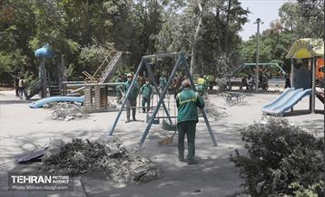 بوستان ایثار در منطقه ۲۰ به چرخه خدمت بازگشت 22