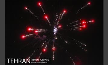 نور افشانی در میدان آزادی به مناسبت جشن نیمه شعبان 2