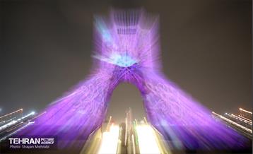 نورافشانی در میدان آزادی به مناسبت نیمه شعبان 25