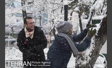 بارش برف در میدان نبوت (هفت حوض) 27