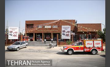 افتتاح ایستگاه ١٣٢ آتش نشانى شهردارى تهران 3