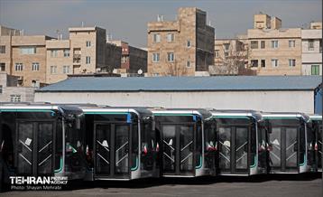 ورود اتوبوس‌های دوکابین جدید به تهران 36